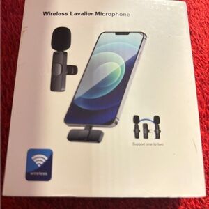 2024 Professional Wireless Lavalier Microphone For iPhone, iPad 2-pack . New